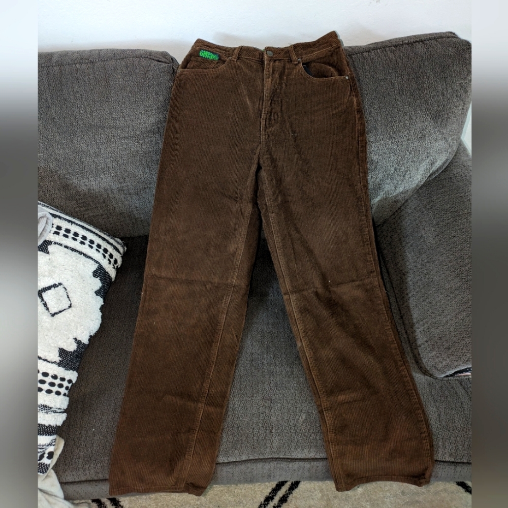 Empyre baggy Corduroy Brown wide leg jeans, sz 6